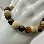 Karma bead tigers eye beaded bracelet Photo 1