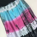 Y2K Tie Dye Midi Skirt Sz Large Foldover Waistband Photo 6