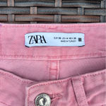 ZARA  Pink Denim Women Shorts - Size 4 Photo 2