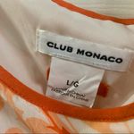 Club Monaco  Orange/White Print Silk Dress Large Photo 1