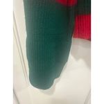 VTG hand loomed 100% virgin fiber Striped Knitted Sweater Womens Medium 80's Red Photo 1