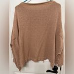 Free People  Tan Knit Sweater Photo 3