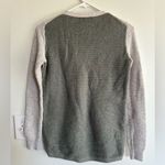 Madewell  Colorblock Faux Wrap Heavy Knit Crewneck Sweater Photo 4
