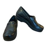 L.L.Bean  Nursing Clogs Black Leather Slip On Round Toe Comfort Shoes Womens 8.5 Photo 0