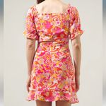 Sugar Lips Mellow Groove Mendocino Satin Ruched Cutout Mini Dress Photo 1