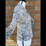 Anthropologie CAPULET TRIBAL METALLIC MOTO JACKET small Photo 7