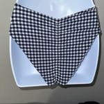 Montce Paula Tie Up Blue White‎ Gingham Bikini Bottom NWT Size XS HTF Photo 5