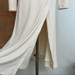 Egreis Brand By Egreis NWT Audrina Cream Fit Flare Long Sleeve Midi Dress Small Photo 6