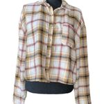 Self Esteem  womens plaid flannel shirt size large Photo 1