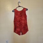 Westport 1962  Size Small S Red Sequin Tie Dye Blouse Sleeveless Boho Top Blouse Photo 4