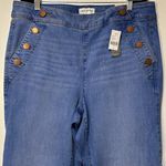 Lane Bryant Pull On Fit High Rise Sailor Flare Jeans Plus Size 16 NWT Stretchy Photo 2
