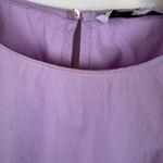 English Factory  Puff Sleeve Top Sz XS Statement Lavender‎ Blouse Pastel Preppy Photo 2