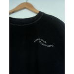 For Love & Lemons Lightweight Alex Sweatshirt Black S Leisure Oversized Slouchy Photo 2