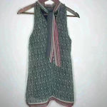 Jonathan Martin  Sleeveless top with Tie‎ neck Sz M Photo 5
