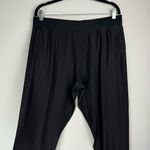ATM Black 100% Silk Tailored Jogger Pants Sz Large Relaxed Elegance Photo 5