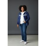 NFL‎ Branded Dallas Cowboys Ladies Reversible Hooded Navy/Gray Jacket Coat Sz 2X Blue Photo 12
