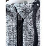 Athleta  Hoodie Women's Small Gray Heathered Full Zip Pockets Drawstring‎ Photo 2