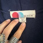 Free People  NAVY BLUE SWEATSHIRT SZ XS POCKETS Photo 2