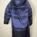 A New Day Dark Purple Hooded Puffer Long Jacket Water Resistance Size XL Photo 5