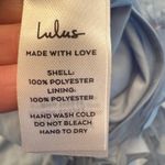 Lulus NWT Abundant Charm Light Blue 3D Floral Appliqué Maxi Dress Size XL Photo 8