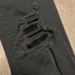 American Eagle  High Rise Washed Black Lace Knee Rip Jeggings Photo 1