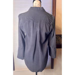 Cloth & Stone (Anthropologie) Small Black Acid Wash Chambray Button up Shirt Photo 4