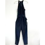 EXPRESS  Sleeveless Jumpsuit Back Zip Black Size Zero Belted Casual Classic‎ 90's Photo 1
