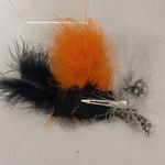 Orange & Black Feather Hair Photo 3