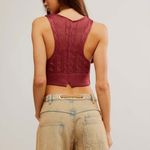 Free People The Vest of Us Crop Knit Sweater Vest - Photo 3