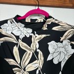 Floral Long Sleeve Swim Dress Size XL Black Photo 4