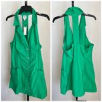 Anthropologie  The Amelia Collared Mini Dress Kelly Green Size XL New With Tags Photo 1