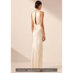 Shona joy NWT La Lune High Neck Bias Maxi Dress Cream Size 8 Sleeveless Formal Photo 1
