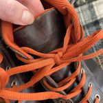 American Eagle NOS Vintage 90s Brown Leather Boots Lug Sole 9 Photo 7