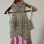 La Femme by GiGi 24562 light pink satin beaded mermaid gown NEW 0 Photo 3