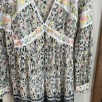 Free People  Cherry Blossom Mini Dress in Ivory Floral Combo Photo 8