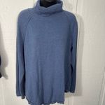 Jeanne pierre  Blue Knit Turtleneck Sweater Size XL EUC Photo 2
