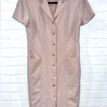 90’s Vintage Valerie Dresses Pure Silk Silk and Linen Blend Pink Size 10 Photo 1