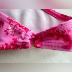 SheIn Vibrant Pink and Red Bikini with Triangle Top and High-Cut Design Photo 4