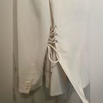 Theory  Admiral Crepe Lace-Up Blazer - Ivory/Off-White Size 0 Photo 8