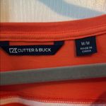 Cutter and Buck Clemson Orange and White Striped 3/4 Sleeve Top M Photo 1