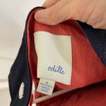 Anthropologie Odille Navy Blue Polka Dot beaded Tank Top size 4 Photo 4