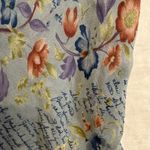 Chadwick's Y2K 6 Silk Blue Skirt Floral Cottage Romantic Fairy Coquette Ballet Photo 4