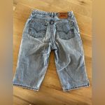 Levi's VTG Levi’s women’s capri blue Bermuda denim junior size 7 Photo 7