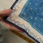 Blue and white letter toss print bandana 0320 Photo 2