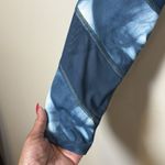 Apana Women's Teal Multi Yoga Gym Workout Athletic Active Leggings, Sz Small # Photo 4