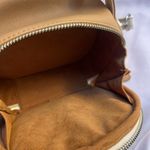 Cream and Tan Crossbody Bag with Structured Design Photo 4