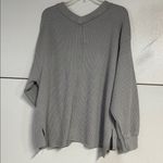 Aerie  WONDER TEXTURED RIBBED PULLOVER SWEATER GRAY SMALL Photo 5