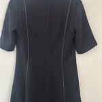 Mango Front Slit Asymmetric Black Dress Photo 4