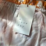 A New Day Orange and White Leaf Print Camisole Photo 5