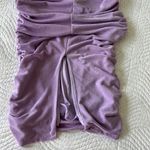 NWT Blanc Clothing Strappy Cutout Bodycon Ruched MIDI Dress Size Small Lavender Purple Photo 6